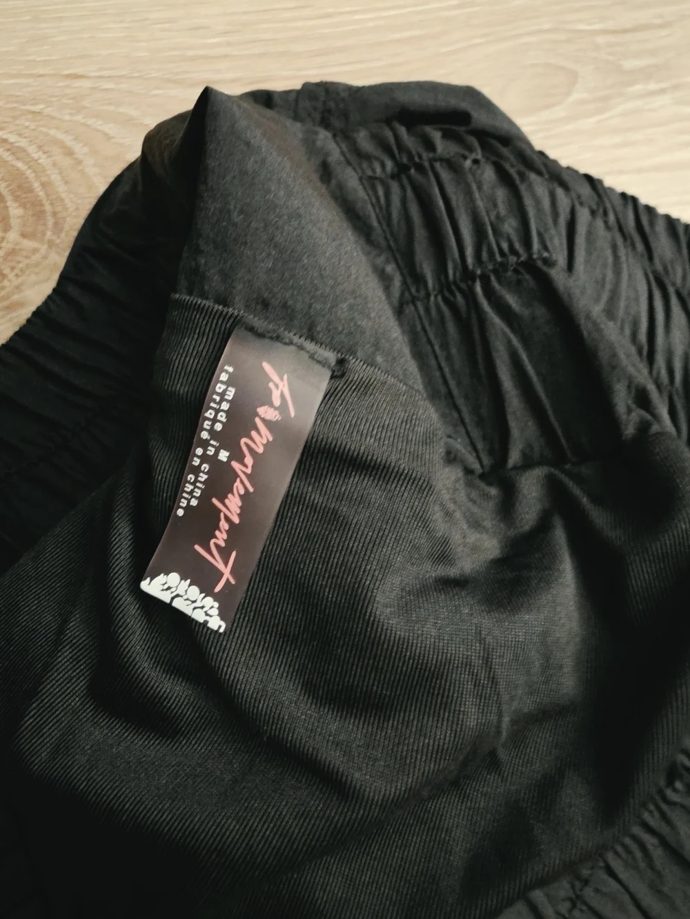 Free People Black Smocked Waist Active Skort